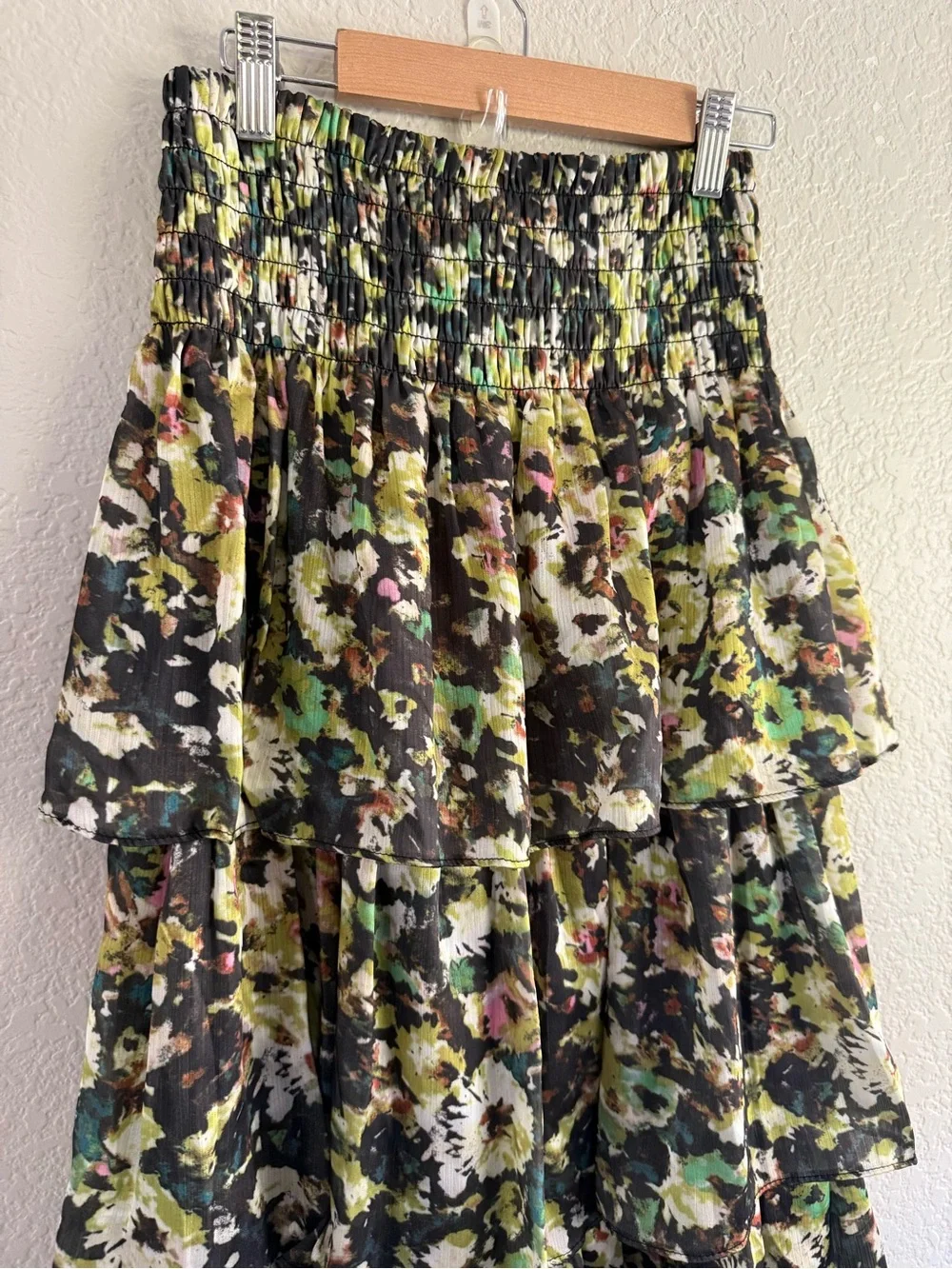 Industry Tiered Floral Maxi Skirt - Multi
